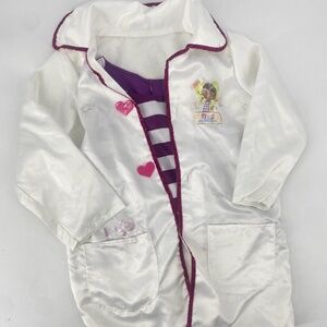Disney Doc McStuffins Doctor's Dress-Up Lab Coat with Striped Shirt – Size 4-6X